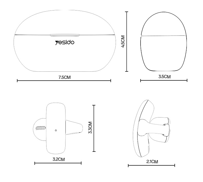 YSP27 BT5.4 OWS Clipping Wireless Earphone Details