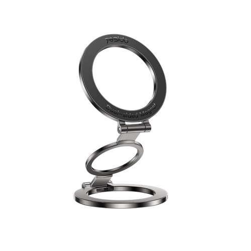 C229 Y60 Three-axis Rotation Zinc Alloy Ulti-anale Support Double-Sided Magnetic Ring Phone Holder