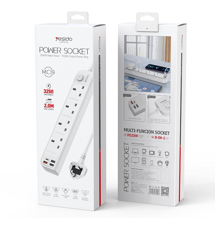 MC21 3250W Power Socket Packaging