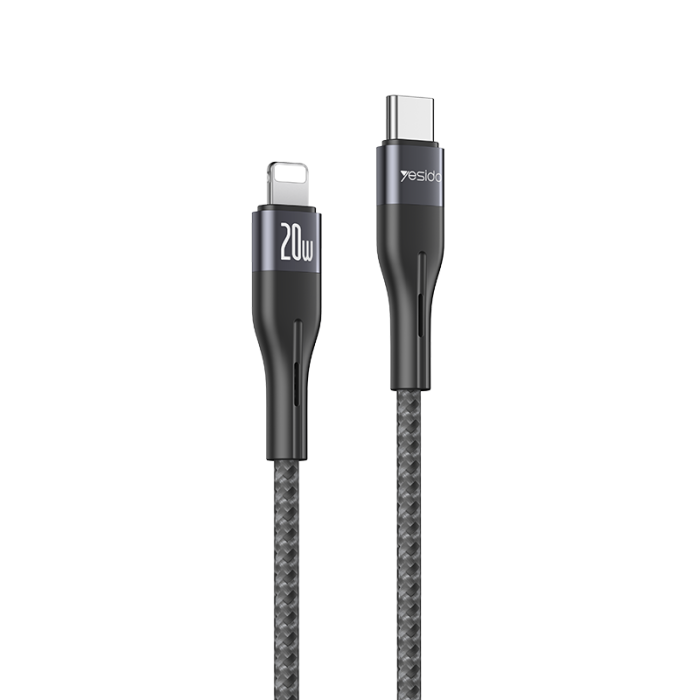 CA155 1.2Meter 20W Aluminum Alloy Nylon Braided Cable | Type-C To Lightning Fast Charge Data Cable