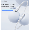 CA154 1Meter 60W PVC Cable | Type-C To Type-C Fast Charge Data Cable