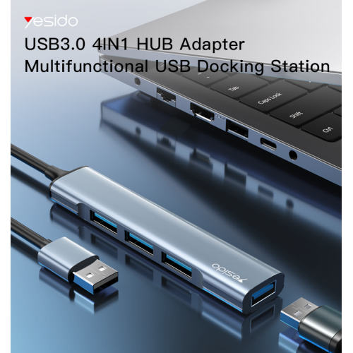 HB18 Customizable USB3.0 USB Hub Adapter | Multiport Dock Adapter Laptop Docking Station