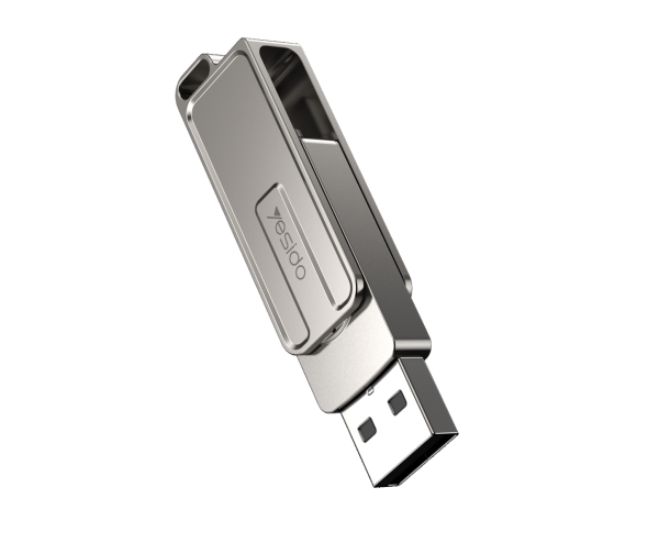 FL16 Metal Rotating 8gb 16gb 32gb 64gb 128gb 2 In 1 Dual Use Adapter Memory Stick Usb Flash Drive