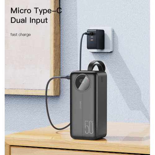 YP43 LCD Digital Display Power Bank Portable Charger 22.5W 40000mAh Fast Charging Power Bank