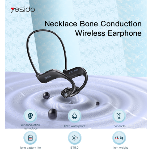 YSP09 New Cheapest price neck band necklace wireless bone conduction earphone