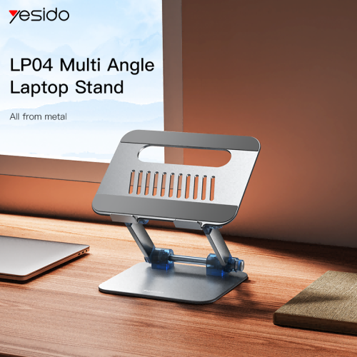 LP04 New Technique Compound Aluminum Alloy Folding Design Multi Angle Laptop Stand