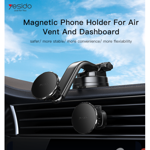 C159 Magnetic car mount mobile phone holder suction cup type Car air outlet navigation bracket