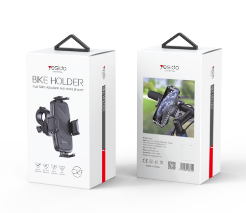 C127 360 Rack Rubber Car Cycle Silicone Bicycle Motor Mobile Cell Smart Phone Holder For Bike
