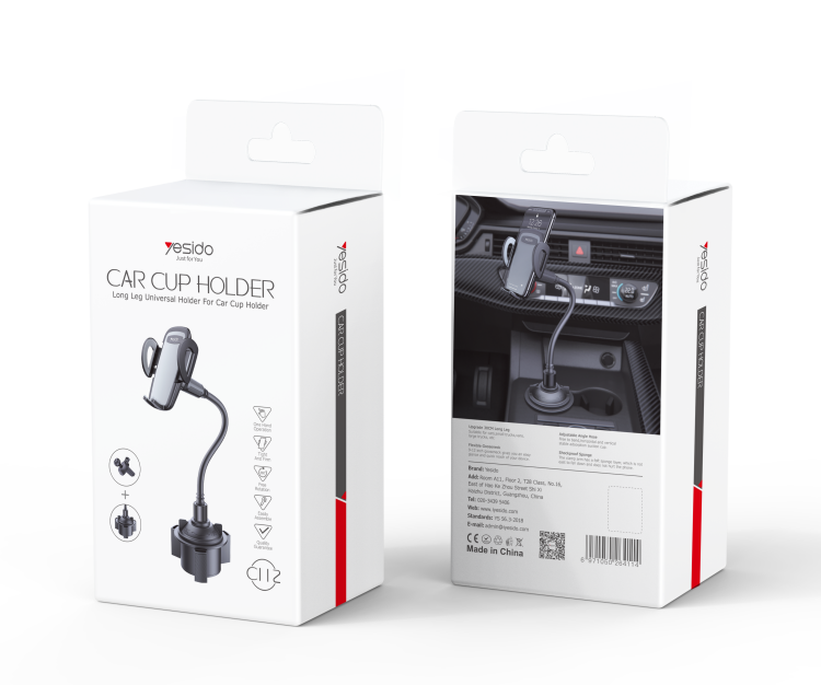 C112 Car Cup Phone Holder Packaging