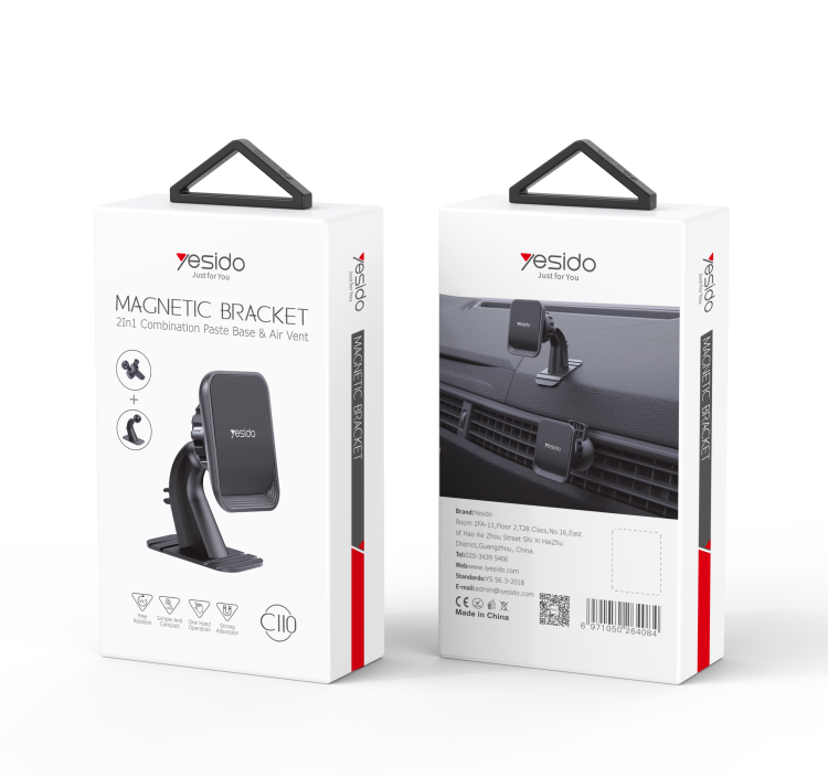 C110 Magnetic Phone Holder Packaging