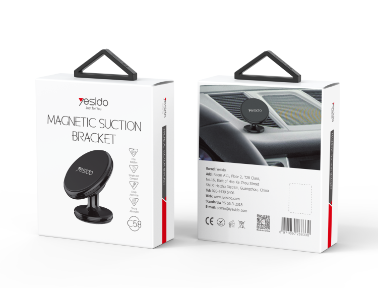 C58 Dashboard Magnetic Phone Holder Packaging