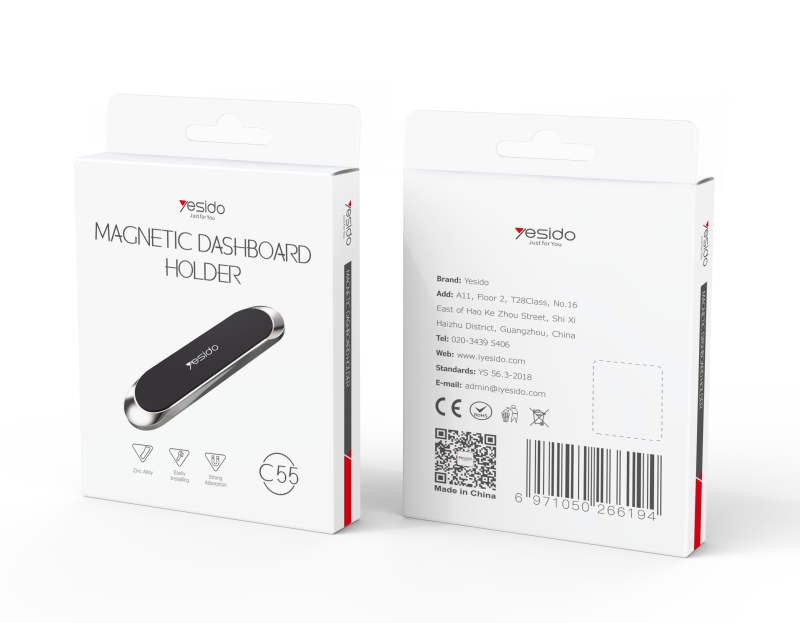 C55 Dashboard Magnetic Phone Holder Packaging