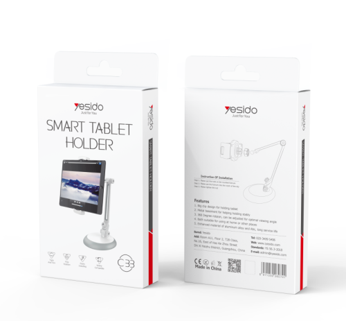 C33 Adjustable Desktop 10 Inch Tablet Monitor Phone Holder | 360 Degree Clamp Tablet Phone Holder