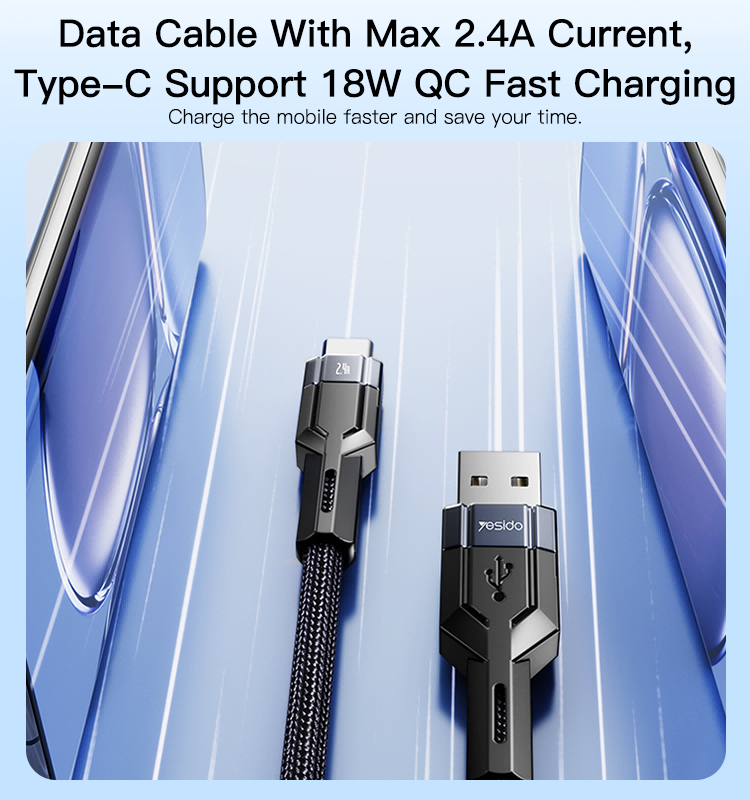 CA106 USB To Type-C/Lightning/Micro Data Cable Details