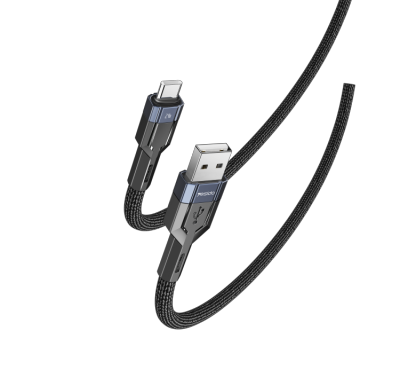 CA106 Fast Charging Cable Customizable Nylon Braided Rope Data Cable USB To Type-C/Lightning/Micro