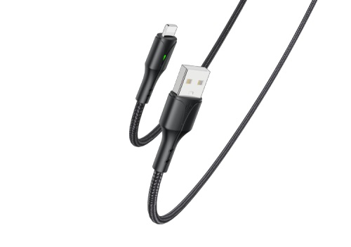 CA97 1.2M USB-C to Lighting Fabric Braided Fast Charging Data Cable Max 2.4A
