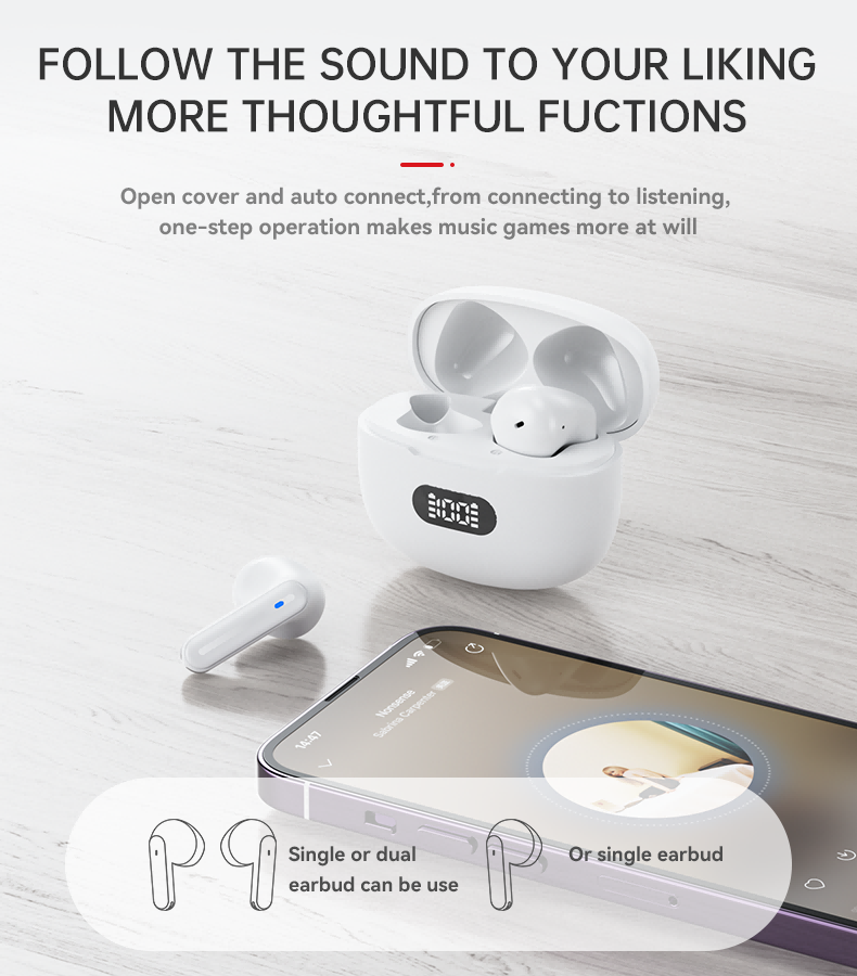 TWS19 TWS True Wireless Bluetooth Earphone Details