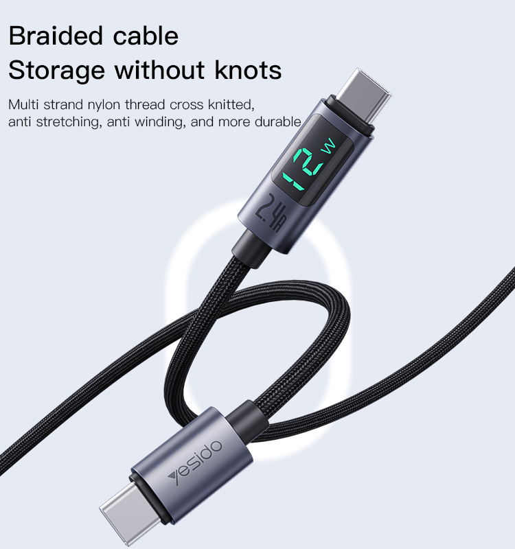 CA151 27W Type-C To Lightning Data Cable Details