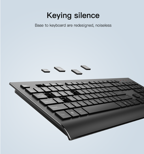 KB13 2.4g Wireless Keyboard And Mouse Set | Usb Ergonomics Smart Chip Mute Keyboard Mouse Combo