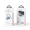 HB13 Hot Aluminum Alloy USB C Type-C Plug to 4 USB Ports For Laptop USB Hub