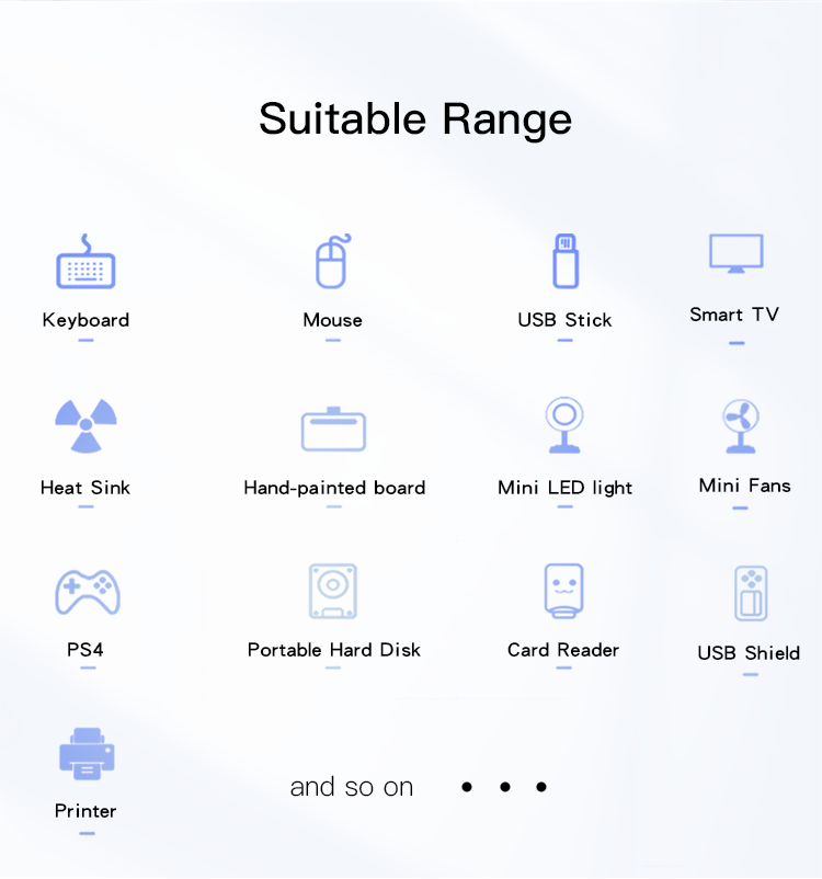 HB12 4 in 1 USB to 4 USB Hub Adapter Details