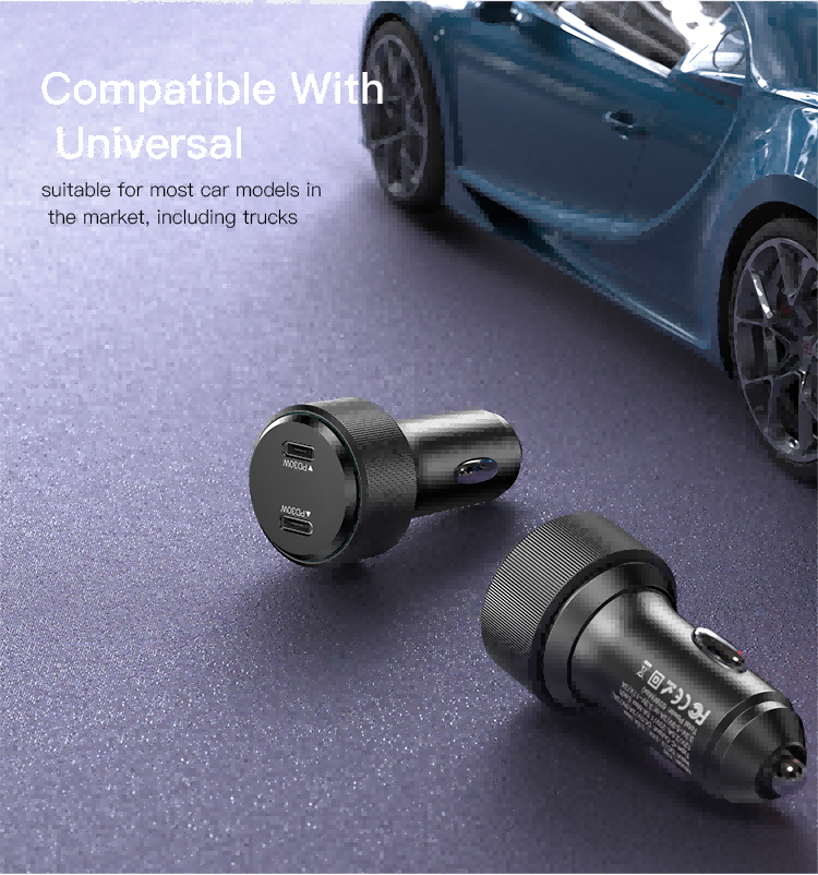 Y48 2 Ports PD Fast Charging Car Charger Details