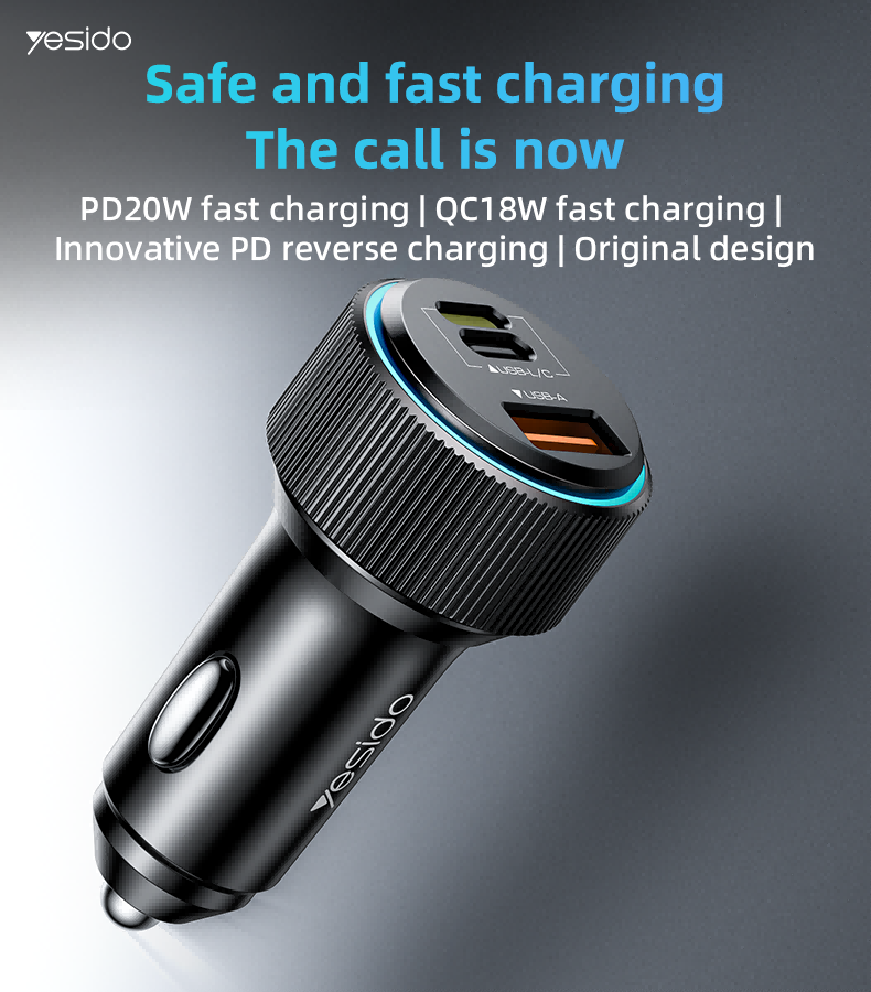 Y60 38W Fast Charging Car Charger