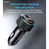 Y60 38W Innovative PD Reverse Charging Built-in TC And IP Cable Dual Port Fast Charging Car Charger