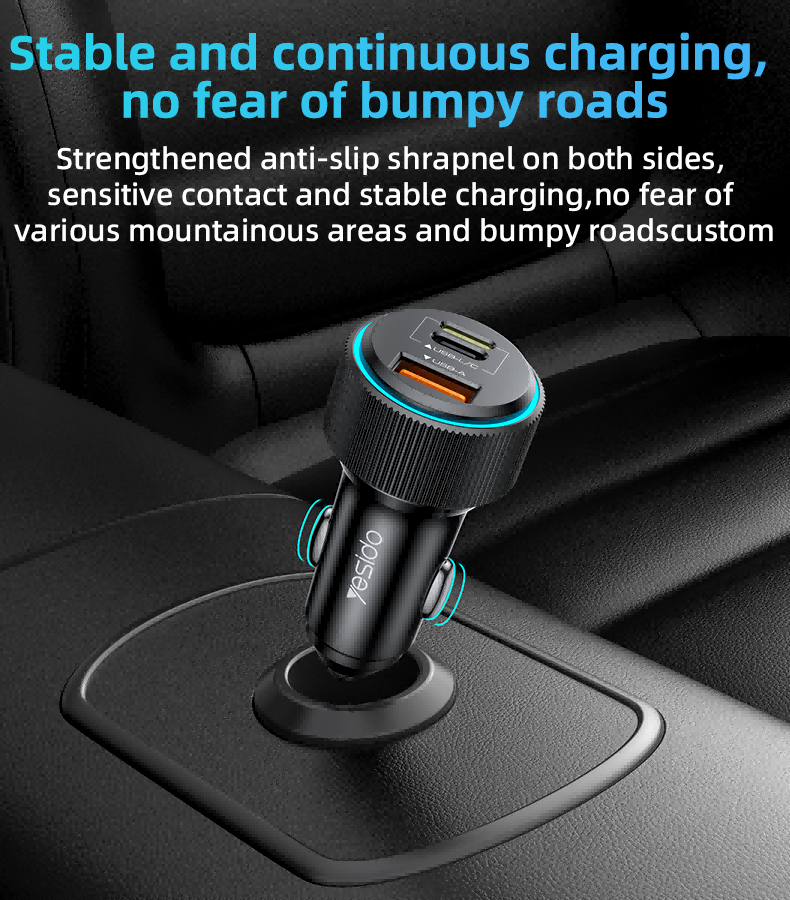 Y60 38W Fast Charging Car Charger Details