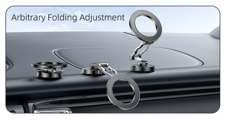 C203 Zinc Alloy Folding Magsafe Magnetic Phone Holder details