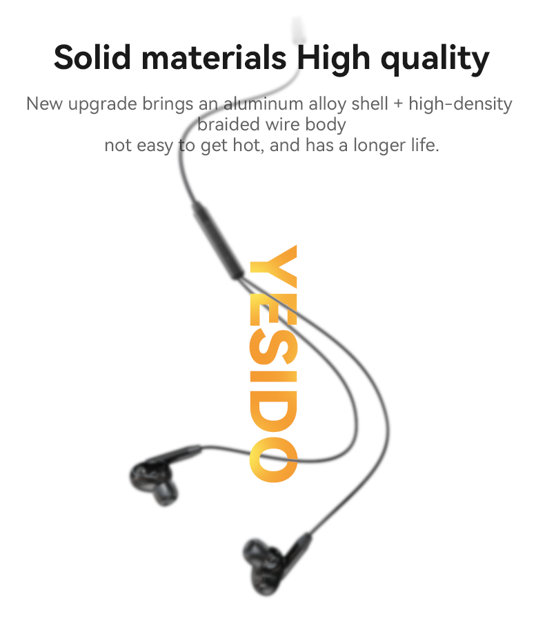 YESIDO YH44 Type-C Aluminum Alloy In-ear Wired Earphone Details