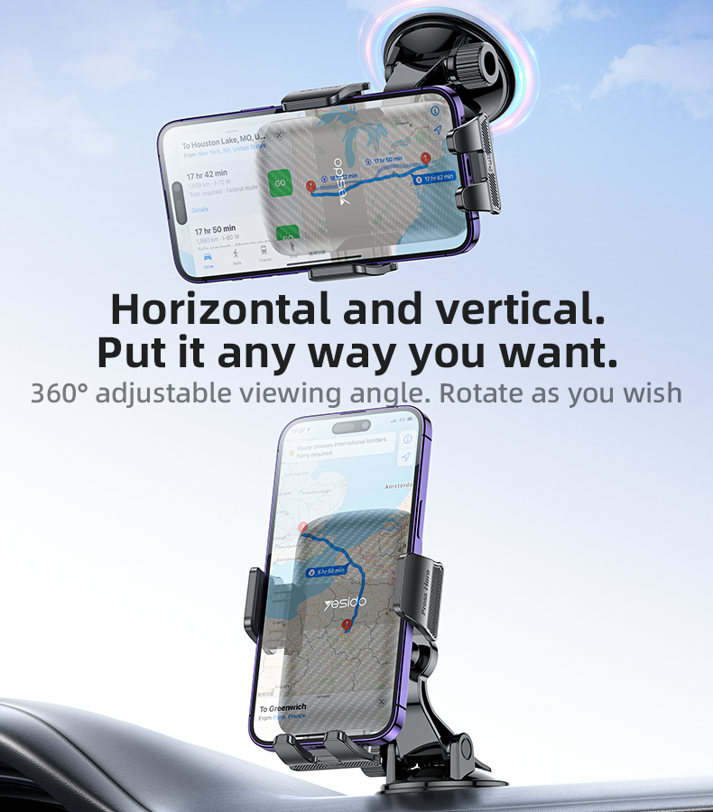 C175 Mini Base Suction Cup Phone Holder Details