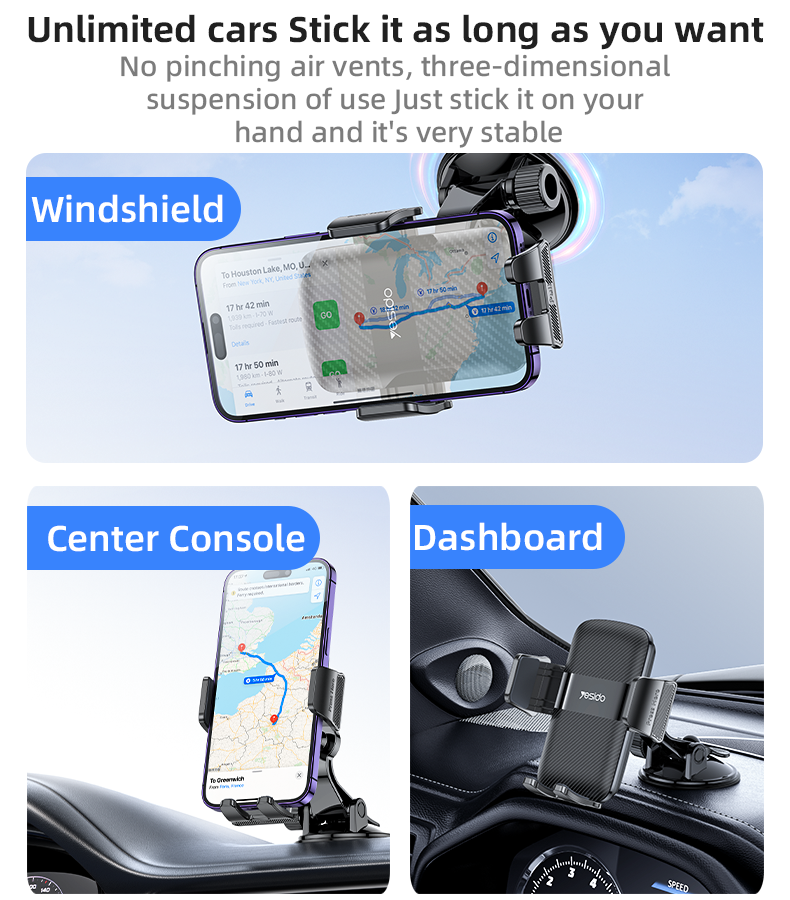 C175 Mini Base Suction Cup Phone Holder Details