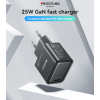 YC62 Portable 25W PD Low Temperature Fast Charging European Standard GaN Fast Charger