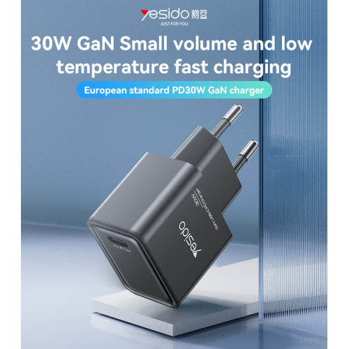 YC63 30W GaN Multiple Protection Low Temperature Fast Charging European Standard Fast Charger