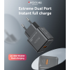 YC64 PD 30W + QC 18W Fast Charging GaN USB-C & USB-A Dual-port EU Fast Charger