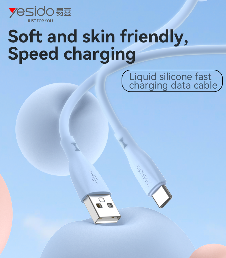 CA119C USB To Type-C USB Liquid Silicone Data Cable