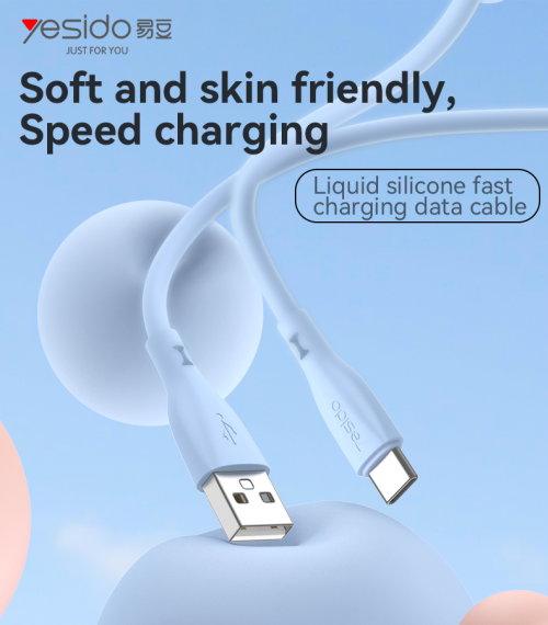 CA119C Max 2A USB To USB-C 1m Liquid Silicone Fast Charging Data Cable