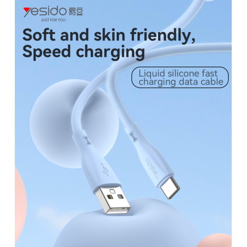 CA119C Max 2A USB To USB-C 1m Liquid Silicone Fast Charging Data Cable