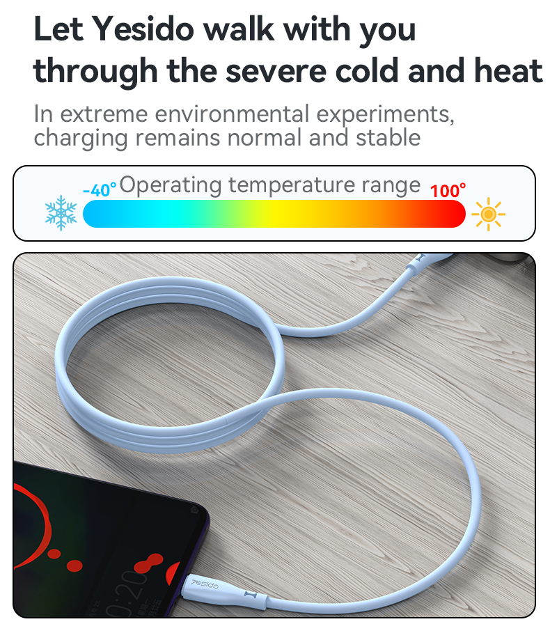 CA119C USB To Type-C USB Liquid Silicone Data Cable Details