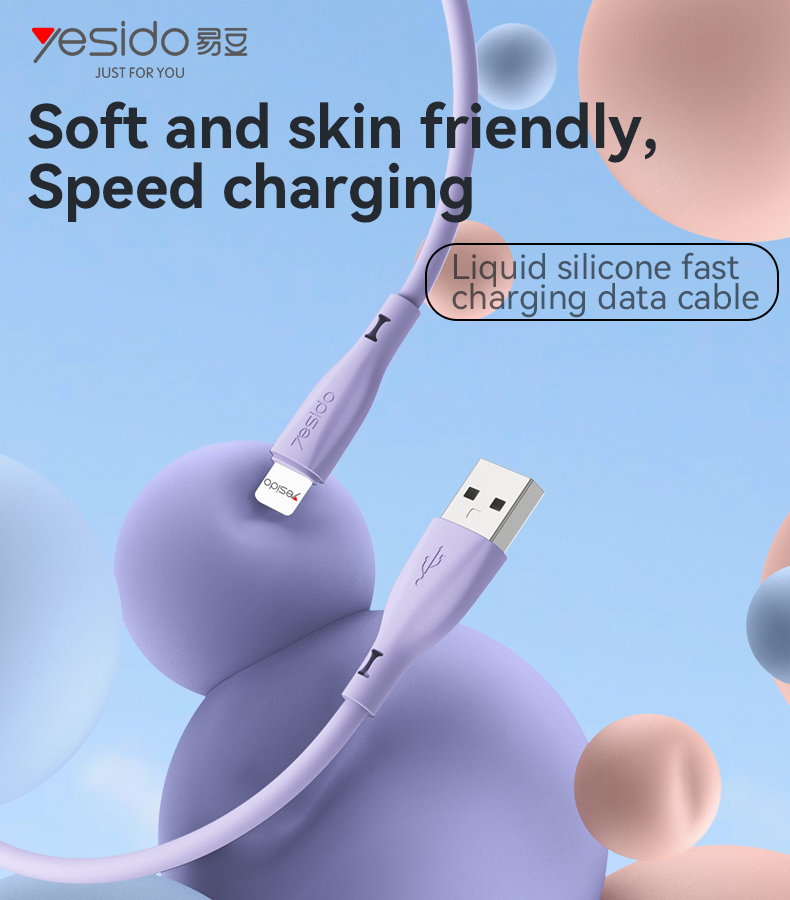 CA119L USB To IP USB Liquid Silicone Data Cable