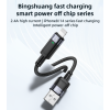 CA123L 1.2 Meter Braided High-tenacity 12w Safe Fast Charging USB To IP Data Cable