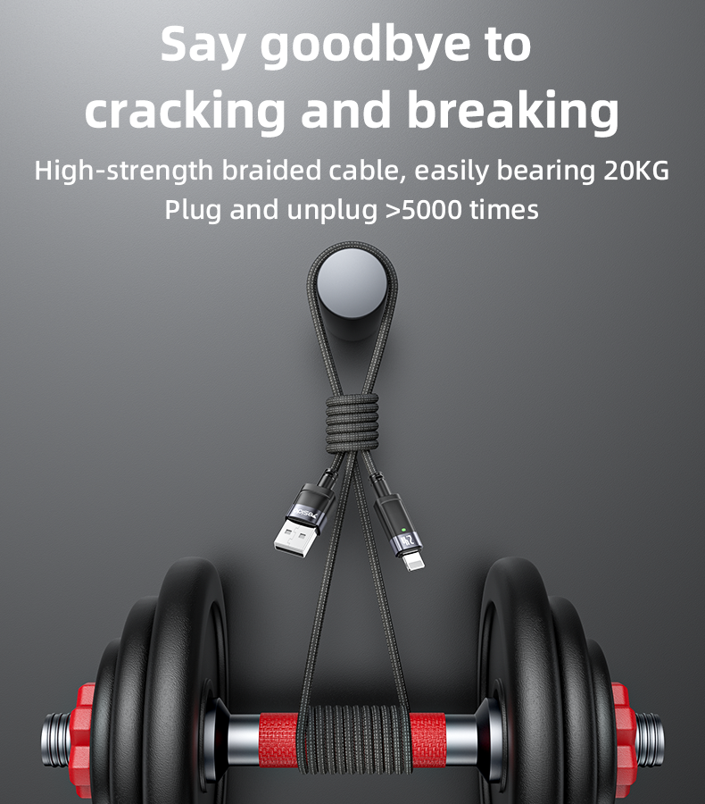 CA123L USB To IP 12W Auto Disconnecting Charging Data Cable Details