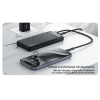 YP53 PD 20W + USB 22.5W 10000mAh Transparent Window Battery Display Fast Charging Power Bank