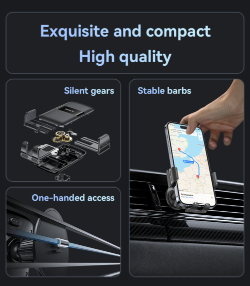 C251 360 Free Rotation One-second Automatic Clamping Auto-locking High Quality Air Vent Phone Holder