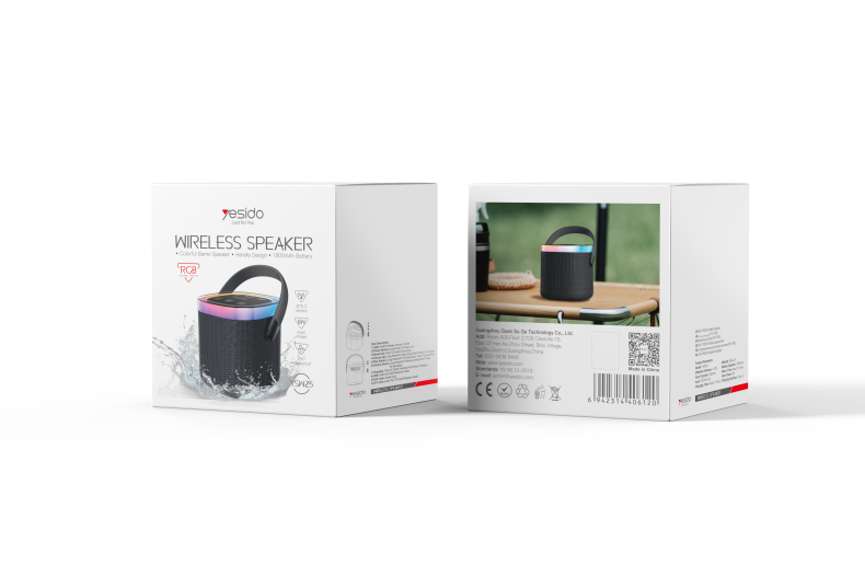 Yesido YSW25 Portable Wireless Speaker (IP67) Packaging