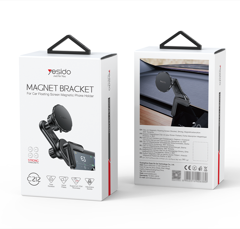 C212 Screen Corner Using Magneitc Phone Holder Packaging