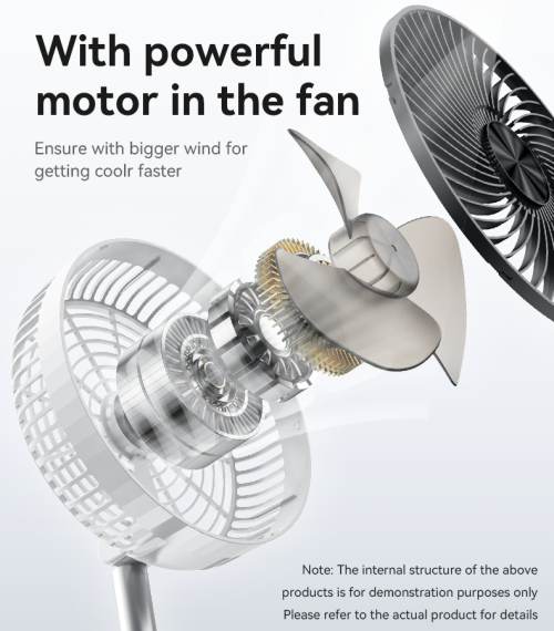 YF11 Three-speed Wind With Big Battery Retractable And Foldable No noisy Floor/Table Using Fan