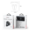 C214 360 Rotation Zinc Alloy Non-slip Silicone Tail Clip Mini Air Vent Magnetic Phone Holder