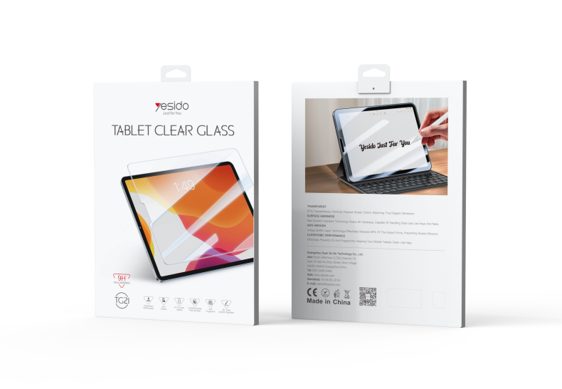 TG21 For IP Tablet 12.9 Inches Tempered Glass Packaging